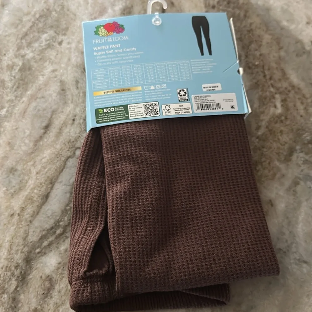 Fruit of the Loom Women's Recycled Waffle Thermal Bottom and Top Size XS - Picture 10 of 16